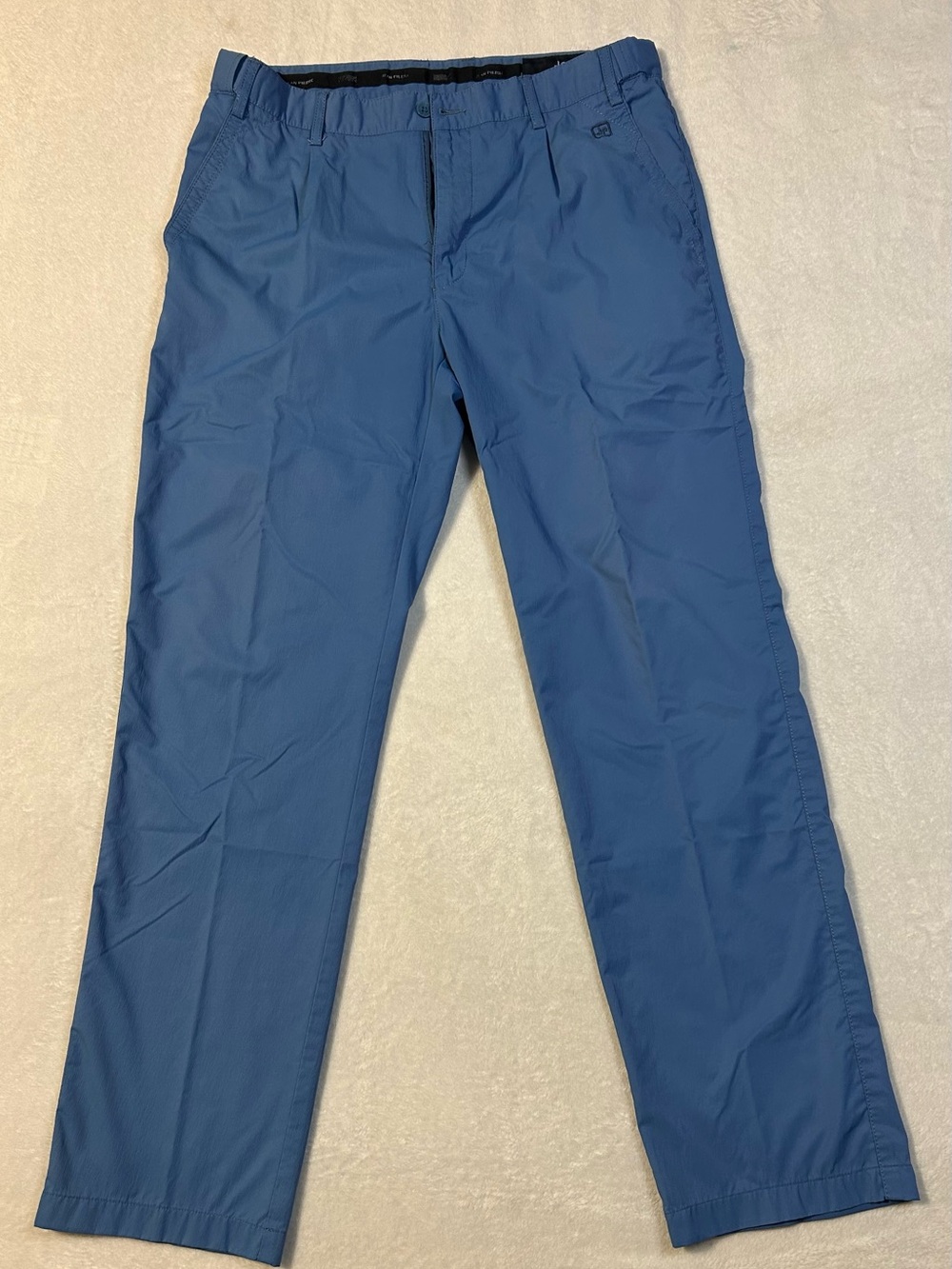 Jean Pierre Men's Blue Casual Stretch Pants